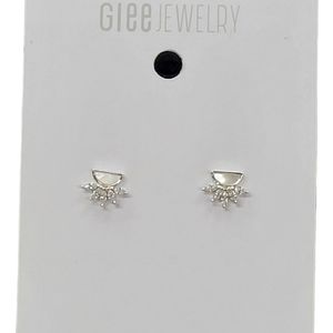 Glee Jewelry :Silver Mother of Pearl Studs